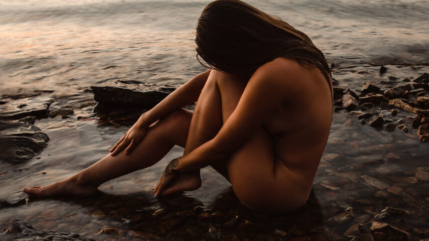 Lexy on a Rocky Beach