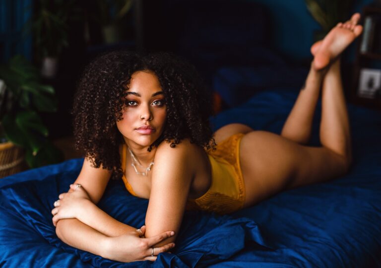 black african american mixed boudoir